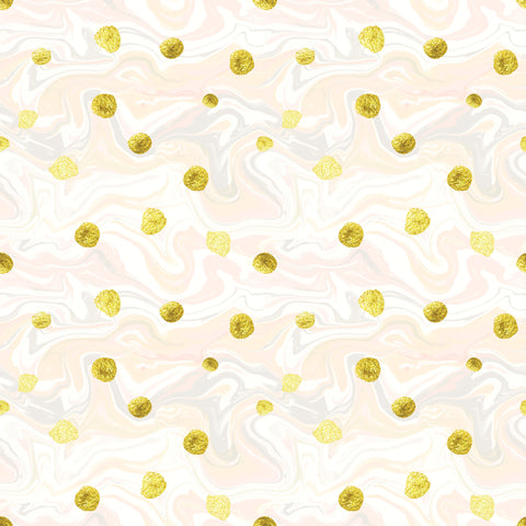 Gold Dots & Marble Photo Backdrop