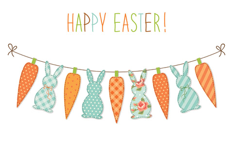 Happy Easter Banner Photo Backdrop