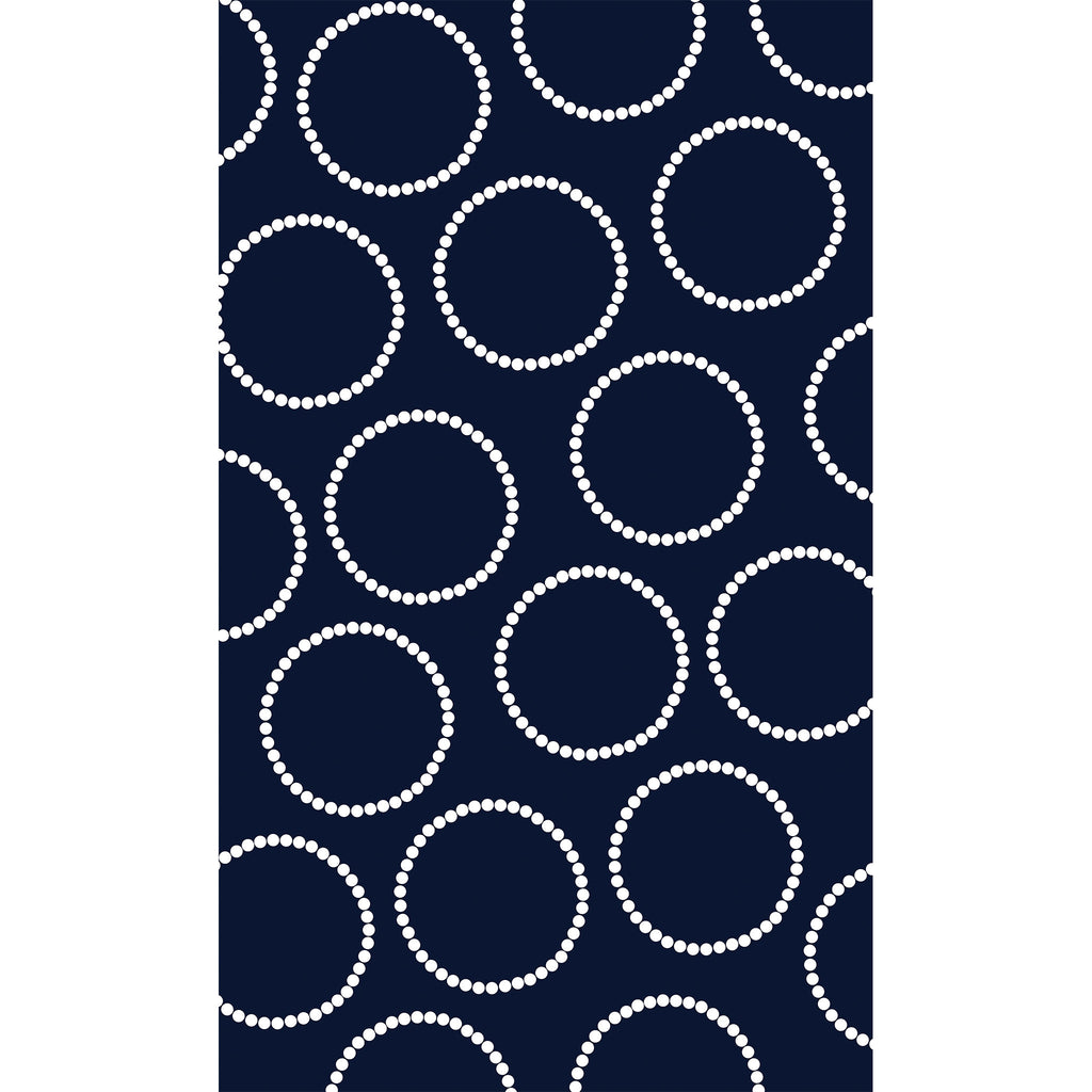 Navy Blue with White Circles Photo Background 
