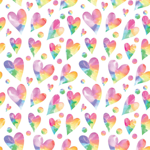 Rainbow Hearts Photo Backdrop