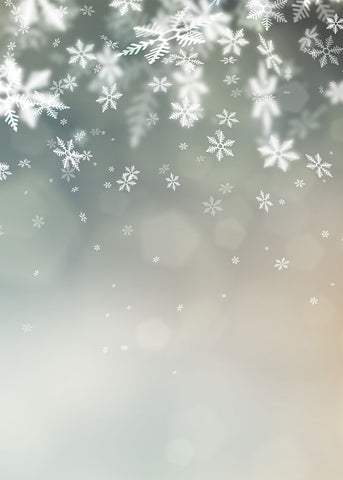 Falling Snowflakes Photo Backdrop