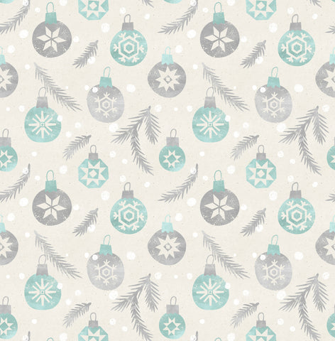 Snowflake Ornaments Photo Backdrop