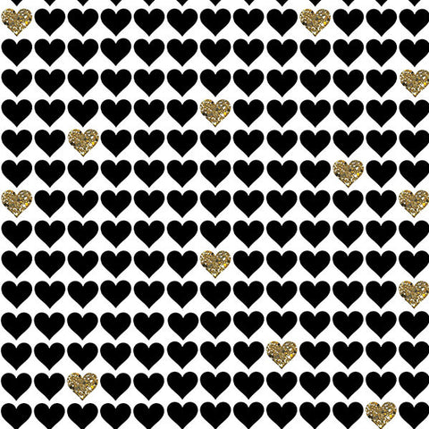 Gold Hearts Photo Background