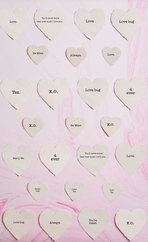 Paper Hearts Quotes Photo Backdrop