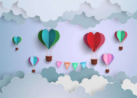 Balloon Love Photo Background