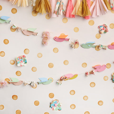Birds and Streamers Photo Backdrop