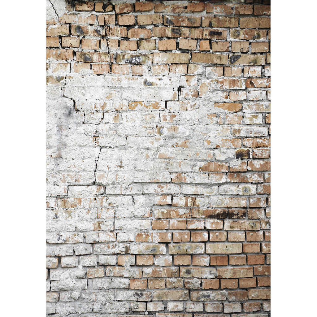 Cracked and Spackled brick wall Photo Background