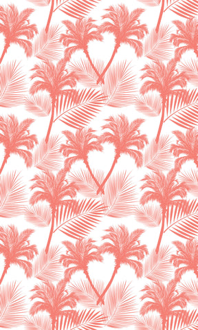 Coral Palms Photo Backdrop