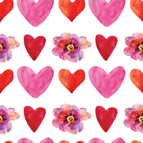 Flowers & Hearts Photo Backdrop