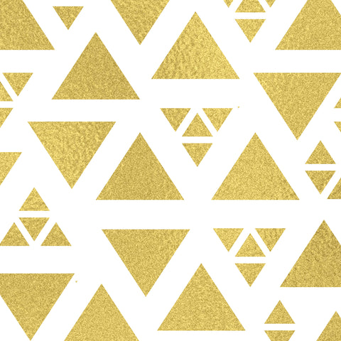 Golden Shaped Triangles Photo Backdrop