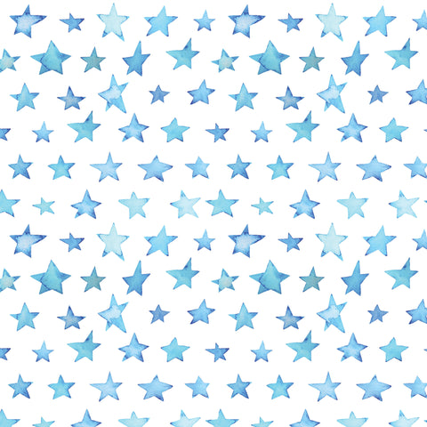 Painted Blue Stars Photo Backdrop