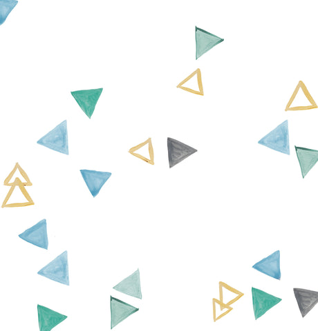 Painted Triangles Blues Photo Background 