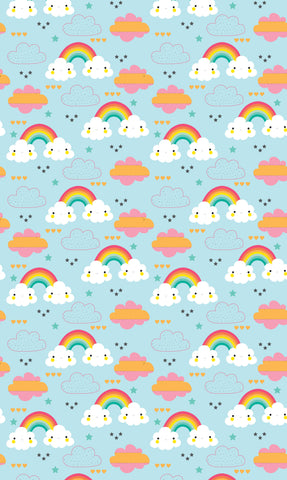 Smiley Clouds Photo Backdrop