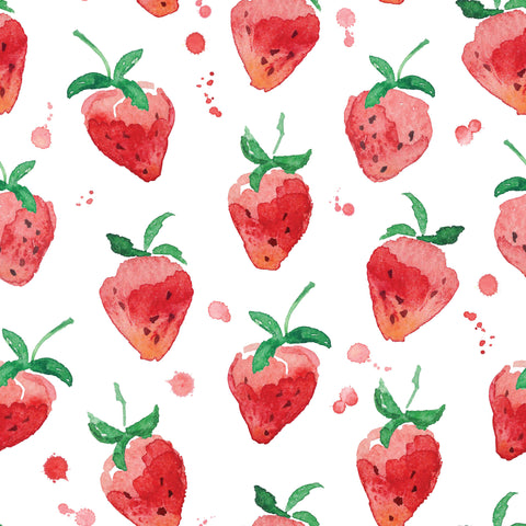 Wet Strawberries Photo Backdrop
