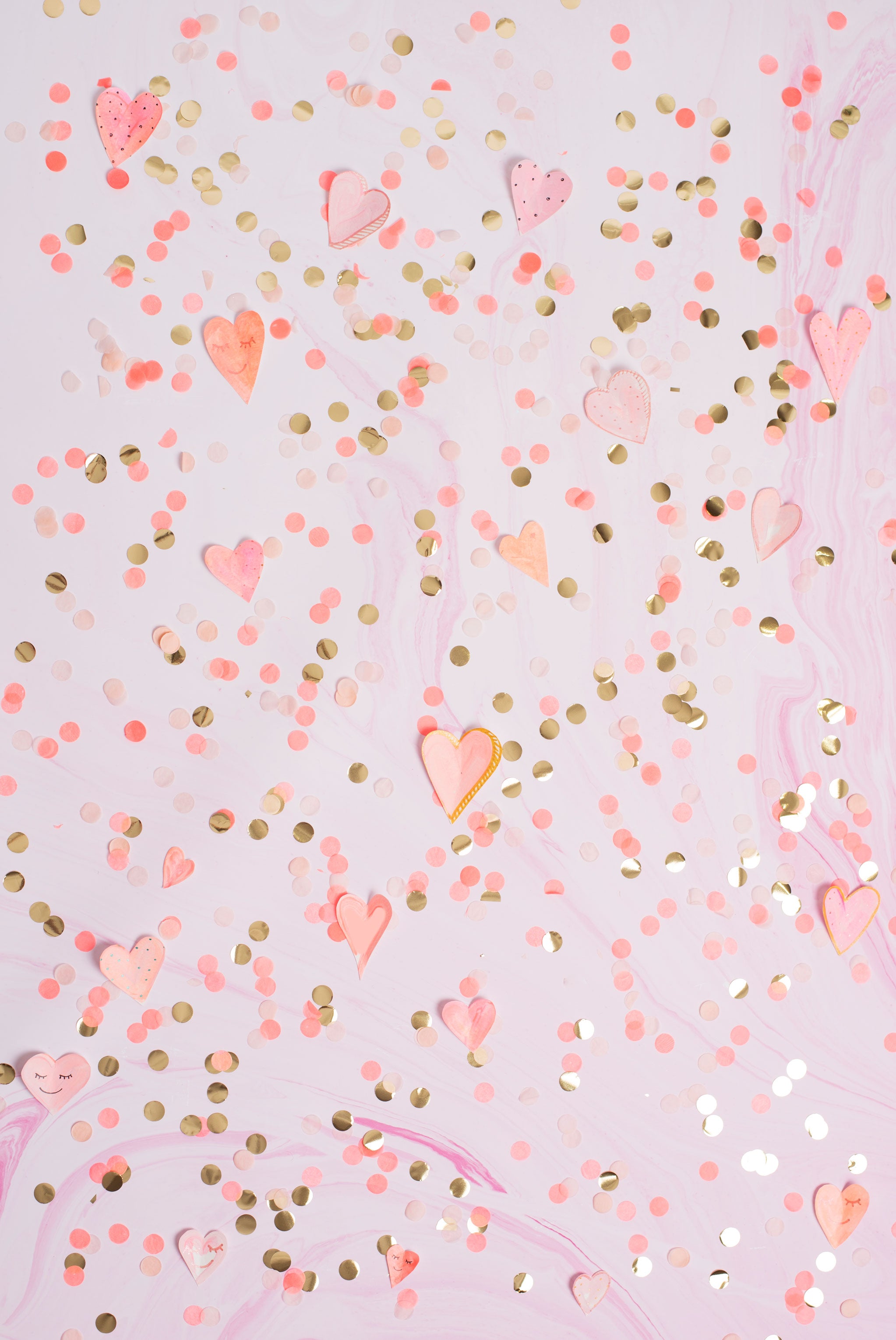pink confetti wallpaper