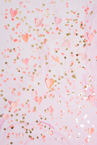 Heart Confetti Photo Backdrop