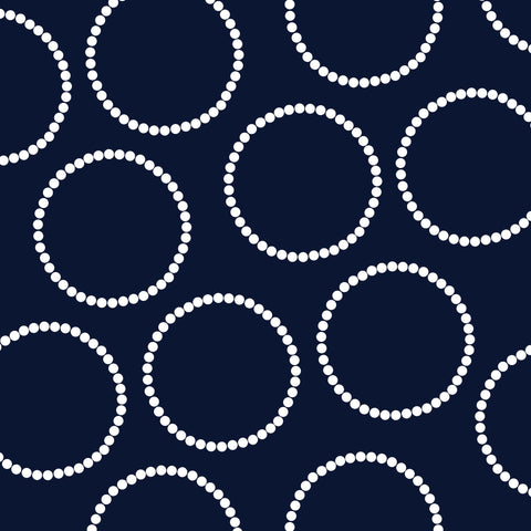 Navy Blue with White Circles Photo Background 